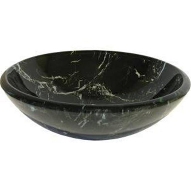 Novatto TID-035CH Pallina Glass Vessel Bathroom Sink Set, Chrome