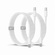 Quyaojz USB C to C Charging Cable 3ft, 60W Fast Type C to C Charger Cord Short for iPhone 17 /17 Air/16 /15 Plus, MacBook Pro 2021/2020/2019,iPad 12.9/11 inch/Mini/Air 5/4,Samsung Galaxy