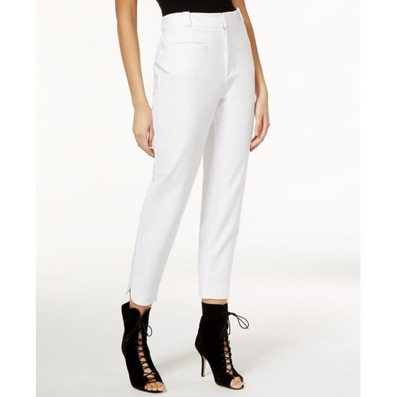Rachel Rachel Roy Cropped High-Rise Pants White 0
