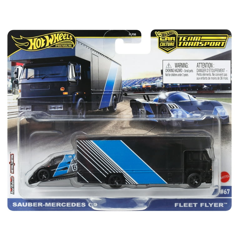 Hot Wheels Team Transport 2024 Sauber Mercedes C9 Fleet Flyer 67