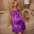 thumbnail image 7 of HomeGardon Nightgowns for Women,Summer Dresses Women's Short Sleeved Nightdress Imitation Silk Nightdress, 7 of 7