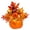 Orange-B, variant on Pumpkin Decorative Ornament - Artificial Pumpkin Table Centerpiece Potted Plants With Maple Sunflower Berries Fall Desktop Arrangement Ornament - Festival Pumpkin - Desktop Ornament