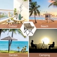 thumbnail image 6 of Andeworld Oversized Cotton Camping Chair,Floding Camp Lounge Chairs for Adluts,Heavy-Duty to 330Lbs,Khaki, 6 of 8