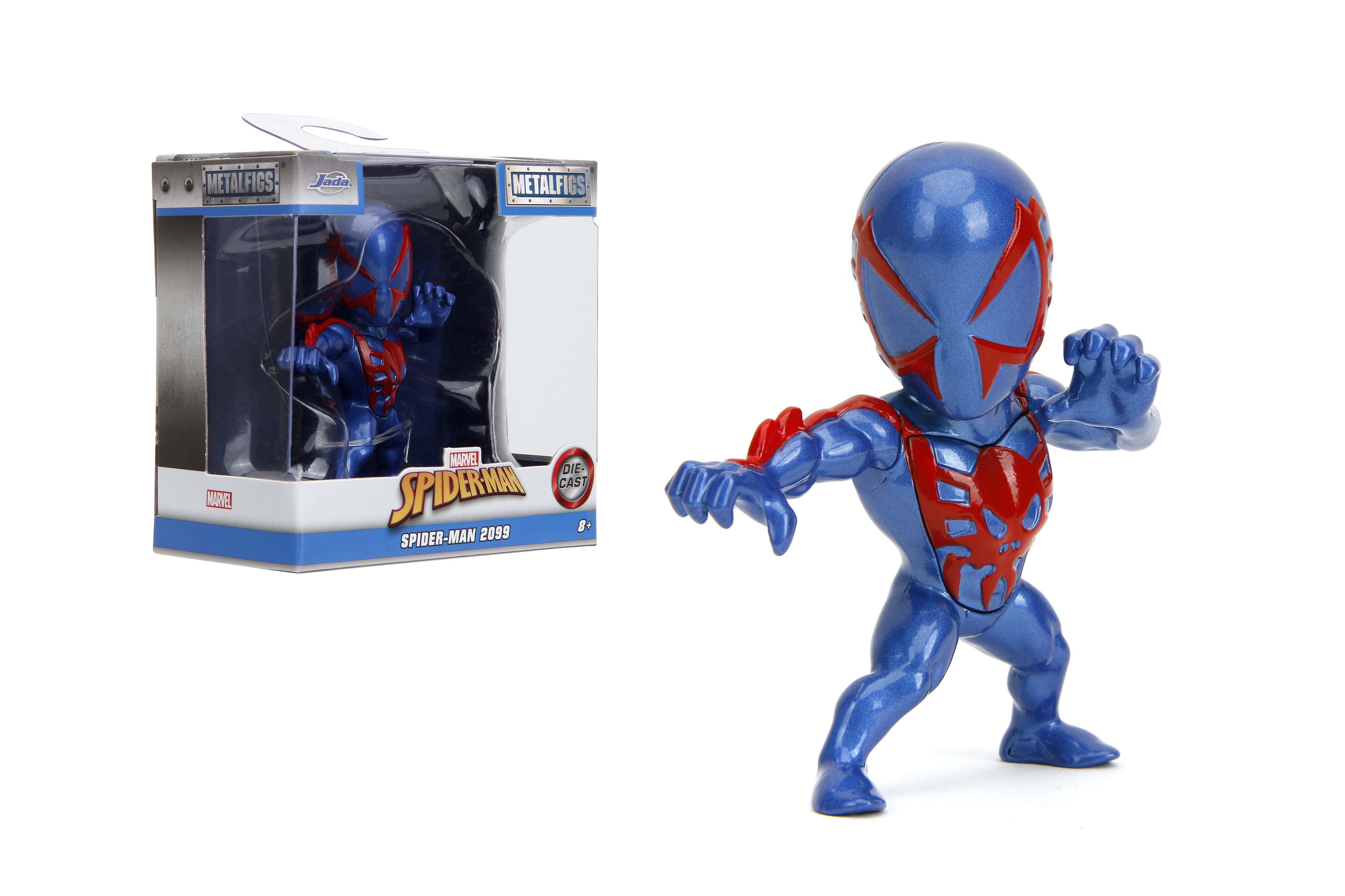 (2 pack) Marvel Spider-Man 2.5" Metal Figure, Spider-Man, Miles Morales, Spider-Man 2099, and Venom(One Piece, Styles May Vary)