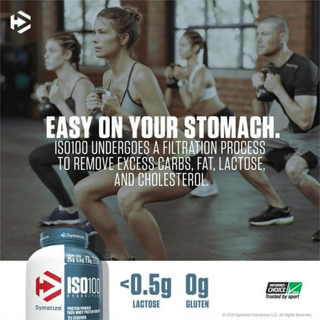 Dymatize ISO100 Hydrolyzed Whey Isolate Protein Powder, Cocoa Pebbles, 1.6 lb