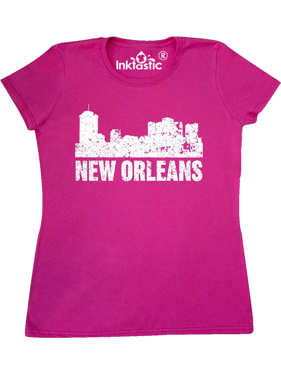 INKtastic - Inktastic New Orleans Skyline Grunge Adult Women's T-Shirt ...