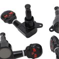 thumbnail image 4 of 3 Left 3 Right String Tuning Keys Fully Enclosed Knob Zinc Alloy Machine Head Tuners for Acoustic Electric Guitar Black, 4 of 4
