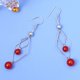 thumbnail image 3 of Pendientes de ágata de plata esterlina para mujer, diseño de nicho de temperamento retro y pendientes de diamantes, pendientes salvajes, 3 of 4