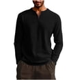 thumbnail image 6 of Dagugfen Men's Sports Workout Shirts Long Sleeve V Neck Stretchy Regular Fitted Pullover Tshirts for Men Soliid Color, 6 of 6