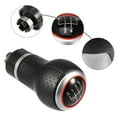 thumbnail image 3 of Unique Bargains 1 Set 5 Speed Gear Lever Shifter Knob Head Handle Fit for Audi A3 8P 2003-2013 Black Siver Tone Red, 3 of 6