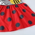 thumbnail image 5 of Emy Dola 2-7T Toddler Girls Cotton Dress Short Sleeve Cartoon Graphic A-Line Dresses for Little Kids - 1Pcs Bees, 5 of 6