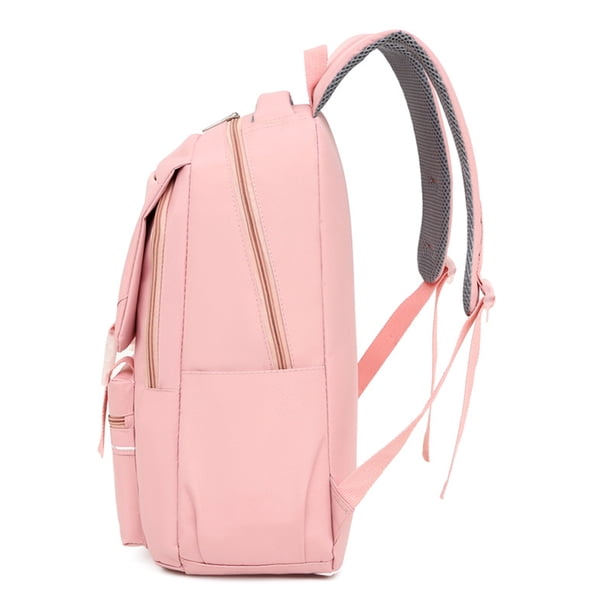 Bolsa Mochila para estudiantes Mochila escolar impermeable Nylon para niñas adolescentes (Rosa) Likrtyny Para Estrenar