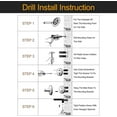 thumbnail image 3 of Adjustable 16.4 to 28.3 inch Double Bath Towel Bar for Bathroom SUS304 Stainless Steel Towel Holder,Wall Mount with Telescopic  Screws Towel Bar,Retractable Towel Bar Rod Rack Hotel Style,Matte Silver, 3 of 7