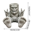 Yardvibe Bigfoot Rock On Rebel Garden Planter, Funny Bigfoot Statue ...