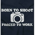thumbnail image 2 of Born Shoot Forced Work Photographer Plus Size Long Sleeve Graphic Tee Shirt Brisco Brands 2X, 2 of 5