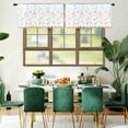 thumbnail image 6 of Embroidered Gauze Curtains Half Curtains,Modern Boho Design Flower&Leaves Printed for Kitchen Small Windows, Bathroom,Balconies,40X20 in, 6 of 6