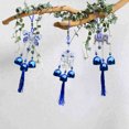 thumbnail image 1 of ¡Descuentos Únicos!, Campanas de viento de ojos azules, adornos de campanas de viento de metal, adornos de campana con borlas, decoración para árbol de Navidad Akmoler, 1 of 7
