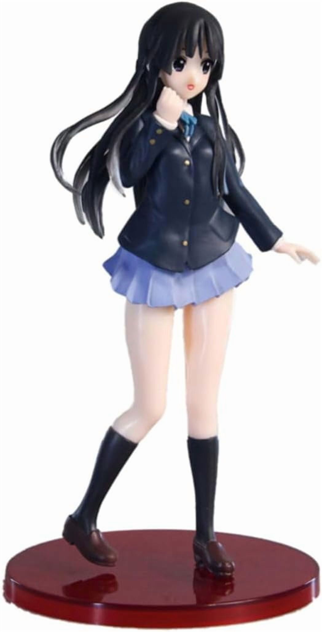 New K-ON! Akiyama Mio (Uniform Ver) Character Anime Model Statue Action Figures Desktop Ornament Popular Decorations Fan Souvenirs Creative Gift Collectable