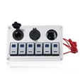 thumbnail image 4 of Panel de interruptor impermeable para coche panel de interruptor basculante ON OFF voltímetro digital DC12V o DC24V para RV ANGGREK Otros, 4 of 8