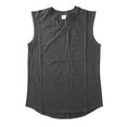 thumbnail image 2 of Baqcunre Tank Tops Men Smooth Plate Summer Sports Sleeveless Men'S Fitness Tank Top Pure Cotton Running Training Top Mens Sweatshirt Tops For Men Grey XXL, 2 of 4