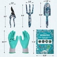 thumbnail image 2 of Juego de herramientas de jardín WORKPRO de aluminio, 4 piezas, con paleta, rastrillo y podadora, 2 of 8