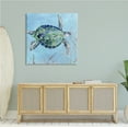 thumbnail image 2 of Speckled Sea Tortoise Deep Sea Aquatic Animal 36 in x 36 in Painting Canvas Art Print, by Stupell Home Décor, 2 of 6