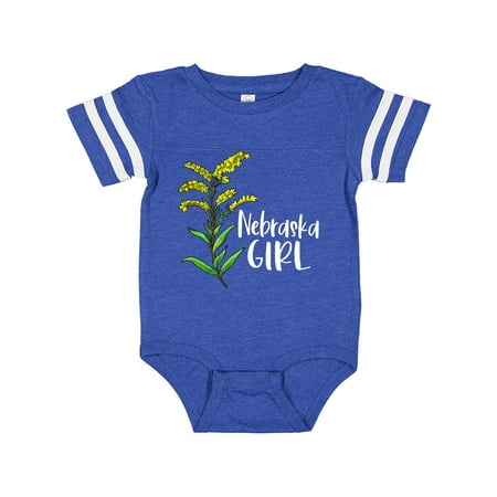 

Inktastic Nebraska Girl Goldenrod Flower Gift Baby Girl Bodysuit