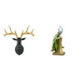 thumbnail image 1 of Estatua de cabeza de ciervo,Adorno de pared con cabeza de ciervo,animal decorativo para el hogar,Cabeza de ciervo de resina para colgar en la pared,escultura de alce para oficina,Figura de, 1 of 8