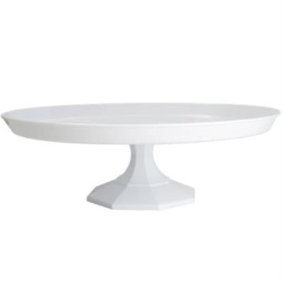 Plastic Cake Stand White 13.75-inch Serving Space, 2PK