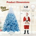 thumbnail image 3 of Gymax 8 FT Artificial Christmas Tree Hinged Snow Flocked Xmas Tree w/ 1774 Branch Tips, 3 of 10
