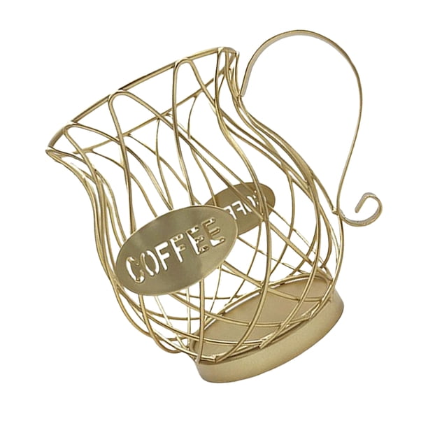 Matsuzay Cesta de almacenamiento Universal para cápsulas de café, cesta para tazas de café, organizador de cápsulas de café Vintage, negro para el Juegos de servir café y té No.1 Matsuzay HA026726-01