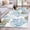 Blue, variant on Round Area Rugs Collection 4 Ft, Blue Red Coral Coastal Non-Slip Residential Carpet, Jellyfish Summer Beach Nautical Indoor Crawling Mats Runner Rugs for Living Room/Dining Room/Bedroom