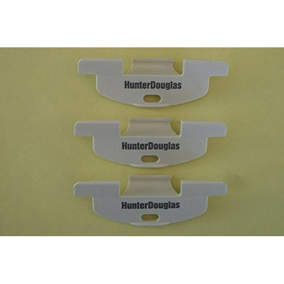 3 Hunter Douglas New Style LiteRise Handles for Duette and Applause Cordless Shades (3/8" Pleat Aspin White)