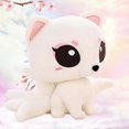 thumbnail image 2 of 9. 8inch Lifelike White Fox Plush Toy Nine-tailed Fox Plushie Soft Hugging Pillow Nine Tails Fox Stuffed Animals Kyuubi Kitsune Dol, 2 of 4