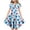 M-Light blue butterfly, variant on Girls Short Sleeve Ruffled Dress 4th of July Outfits for Girls, Red White Blue Print Summer Sundress Casual Playwear 13-14 Years