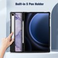 thumbnail image 6 of Fintie Slim Case for Samsung Galaxy Tab S10 Lite/ S10 FE/ S9 FE 5G 10.9 Inch/Tab S9 11 Inch with S Pen Holder, Ultra Thin Lightweight Tri-Fold Stand Cover with Auto Wake/Sleep, Lilac Marble, 6 of 8