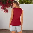 thumbnail image 4 of SUNBS Tank Tops for Women Summer Casual Camisole Tops Ribbed Sleeveless Henley Shirts Basic Clothing, 4 of 8