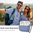 thumbnail image 6 of for AirPods Pro Case Cover with Cleaner Kit,Soft Silicone Protective Case for AirPod Pro 2nd/1st Generation Case for Women Men,AirPods Pro 2 Case Accessories with Keychain-Lavender, 6 of 6