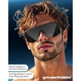 thumbnail image 7 of Grinderpunch Running and Baseball Sport Sunglasses for Men and Women, UV400 Protection - Black, 7 of 7