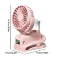thumbnail image 3 of Portable Fan,Clip Fan,Small Fan with Clip, Mini Personal Desk Fan USB Charging Big Wind Mute 360 Degree Rotating Long Battery Life Mini Fan for Outdoor Camping Stroller Home Office, 3 of 7