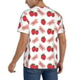 thumbnail image 2 of Easygdp Strawberry Mens T-Shirts Baseball Vintage Fashionable Lightweight Casual Crew Neck Slim Fit with Long Sleeves-Medium, 2 of 7