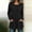 Black, variant on Ribbed Knit Tunic Tops for Women Long Sleeve Crewneck Casual Pullover Shirts with Front Pockets Loose Fit Basic Blouses Fall Winter Clothes for Leggings