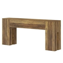 Resenkos Wood Console Table, Entryway Table, Rustic Sofa Table for Entryway, Brown