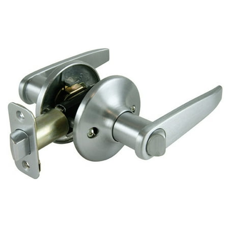 Chrome Lever Lockset - Ultra 44468 Dull Chrome Eternity Finish Lever Handle Privacy Lockset