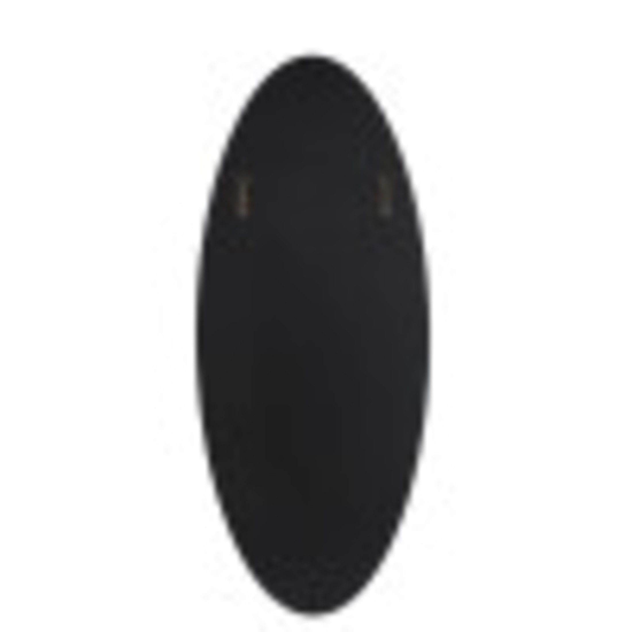 DecMode 20" x 47" Beige Oval Wall Mirror