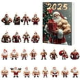 thumbnail image 2 of BKER Countdown Sets For Holiday Muscular Christmas Santa Design Perfect For Festive Celebrations And Countdown Activities With Family And, 2 of 6