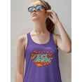 thumbnail image 2 of Feel More Flames Design Racerback Tank Women -Image by Shutterstock, Female Small, 2 of 4
