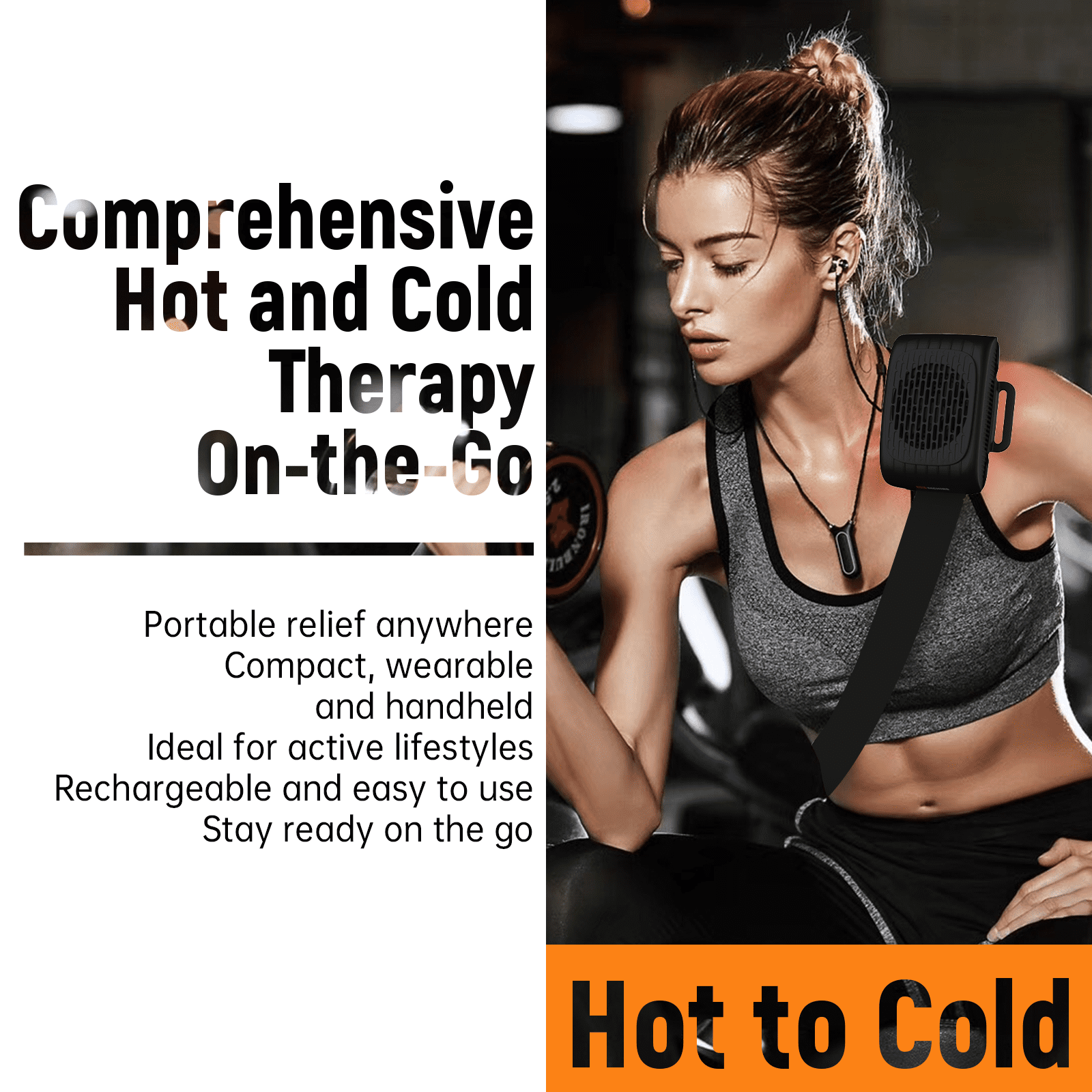 Cold Therapy Machine for Knee Replacement, Heat Cold Therapy Machine 3-in-1 Recovery Cube Instant for Pain Relief Muscle Recovery, Portable Shoulder Ice Packs Machine Alternatives