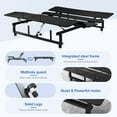 thumbnail image 3 of Aukfa Queen Adjustable Bed Frame, Electric Bed Base with Head & Foot Incline, Wireless Remote with Memory, Zero Clearance, Zero Gravity, Black, 3 of 9