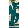 thumbnail image 2 of Alvarez, Cynthia 15x32 Gold Ornate Wood Framed with Double Matting Museum Art Print Titled - Teal and Flare C, 2 of 4
